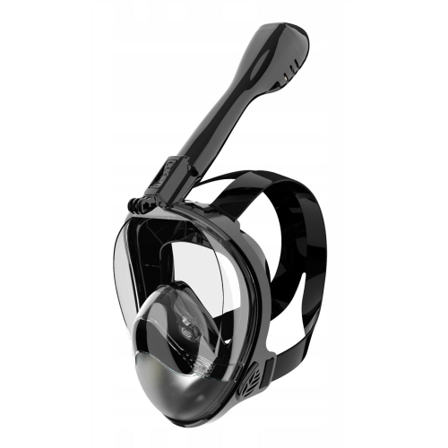 Maska pełnotwarzowa POINT Black L/XL – panoramiczne 180° pole widzenia, AntiFog + DryTop systemy